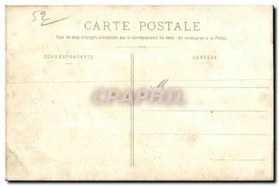 Bilhete postal antigo Joinville As Margens da Marne — Verso