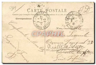 Joinville-le-Pont — Posto de pescadores abaixo do Ponte — B. F., Paris — Verso