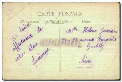Roseraie de L'HAY-LES-ROSES — Roseraie de Madame — Edição Fournet — n°63 — Verso