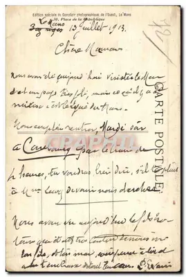 Statua Konwencjonalisty z Sarthe René LEVASSEUR — Lekarz porodowy, przedstawiciel ludu w Armii Północnej 1793 — Fot. H. Amiet — Rewers