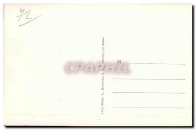 Le Mans — Vue panoramique (rive droite) — Imp. Phot. A. Dotbeau, rue Auvray, Le Mans — Rewers