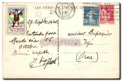 Stary Mans przed nabrzeżami — 9. — Wyd. i fot. A. Dolbeau, Le Mans — Rewers