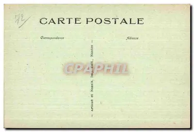 Le Mans - Casa Adam e Ève (Grande-Rue) — fachada esculpida com três crianças no balcão — editor Artaud e Nozaïs, Nantes — Verso