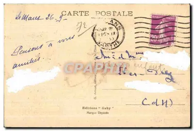 Le Mans — O Ponte sobre a Sarthe — Saby — Verso