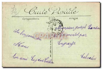 Le Mans — Ogród Botaniczny — Parterre widziany z Tarasy — LL. — Rewers