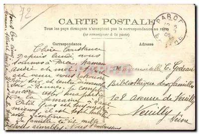 Sarthe — La Sarthe à Parcé — Photo-Coul. J. Bouveret, Le Mans — Rewers