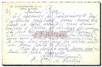Castelo de Riablay — Château-du-Loir (Sarthe) — série 38 — Verso