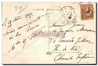 Le Perreux-sur-Marne — Il Giardino del Comune in autunno — editore ARGRA Toulon, n° 501 — Verso