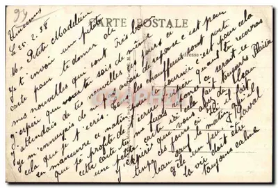 Vincennes — Vista general del Barrio de Artillería — E.M. n°1182 — Reverso