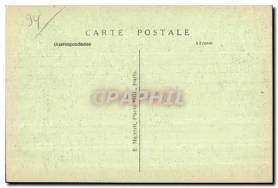 Vincennes — Interior del Fuerte Vista de la Sala de Armas y de la Puerta principal — E.M. n°1053 — Reverso
