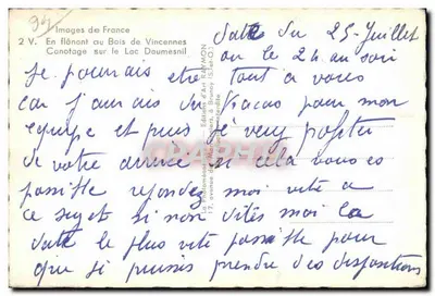 Canotagem no Lago Daumesnil — Bosque de Vincennes — Editor Rammog — Verso