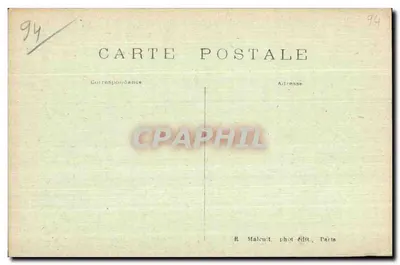 Vincennes — O Castelo Forte — Pavilhão da Rainha — E. M. — Verso
