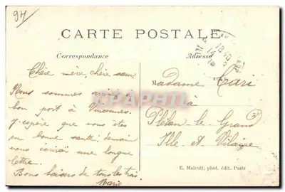 Vincennes — Interior do Forte. O Túmulo do Duque d'Enghien — E.M. n°66 — Verso