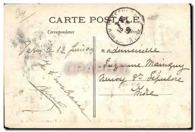Bois de VINCENNES — Embarrcadère au Lac Daumesnil — J.H. éditeur — Verso