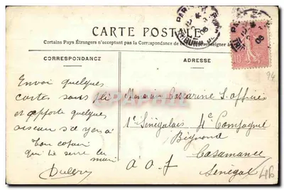 O forte de Vincennes — O donjon — Phono-photo Condéy, 11 Rue Roube, Paris — Verso