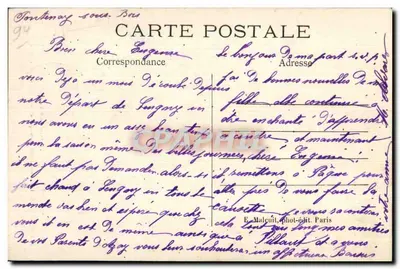 Vincennes - Donjon pod Filipem Augustem — Strzelcy prowadzacy więźnia politycznego do zamek Vincennes — E. M. — Rewers