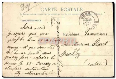 Bois de Vincennes - A Gruta das Ilhas Daumesnil — G. I. — Verso