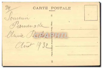 Bois de VINCENNES. — El Lago Daumesnil — Edición Blamont (París) — Reverso