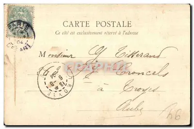 Vincennes — Entrada do Castelo — B. F., PARIS — Verso