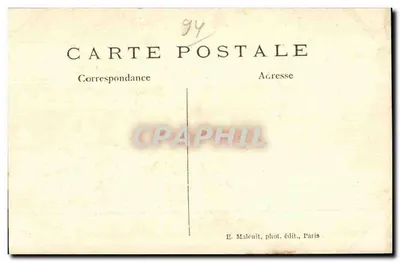 Vincennes — Cours Marigny — Statua generała Daumesnila — Rewers