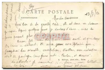 Vincennes w XVII wieku — Triumfalne wejście Ludwika XIV do Zamek Vincennes — E. M. n° 4989 — Rewers