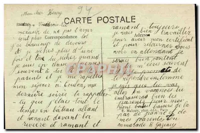 Vincennes — Cours Marigny — Statua generała Daumesnil — E. M. — Rewers