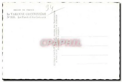 La Varenne-Chennevière — Il Ponte e le Colline — Edizione d'Arte Raymey — Verso