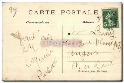 De oevers van de Marne — La Varenne-Chennevières, Île d'Amour — E. M. — Achterkant
