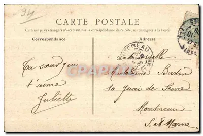Tour de Marne — Champigny. Ulica Monumentu — B.F. Paris, nr 25 — Rewers