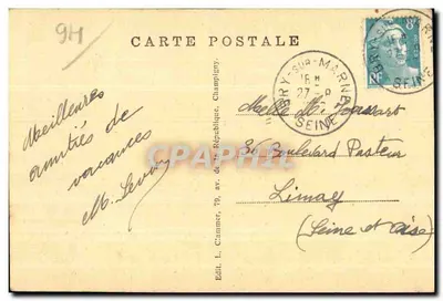 Champigny-sur-Marne (Seine) — Ulubiony kąt rybaków — Wyd. L. Cammer, 79, av. de la République, Champigny — Rewers
