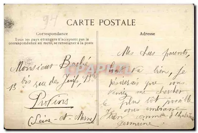 Brévannes — Het Kasteel — Uitgever EJD, n° 55 — Achterkant
