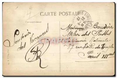 Castillo de Brévannes — El Bassin — B.P.D. n° 54 — Reverso