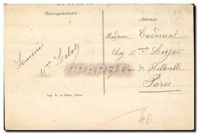 Limeil-Brévannes — Castillo de Brévannes — Editor E. Le Deley, n°18 — Reverso
