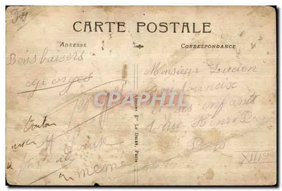 Bilhete postal antigo Brevannes A Entrada do País — Verso