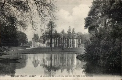 Boissy-Saint-Léger — O Castelo de Grosbois, vista sobre o Parque e o Rio