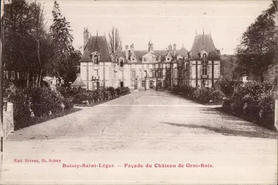 Boissy-Saint-Léger — Facha do Castelo de Gros-Bois — Edit. Riveau, lib. Buissy