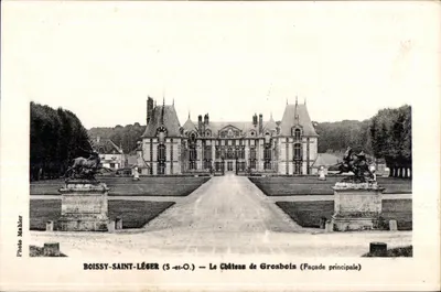 Boissy-Saint-Léger (S.-et-O.) — O Castelo de Grosbois (Fachada Principal) — Foto Mahler
