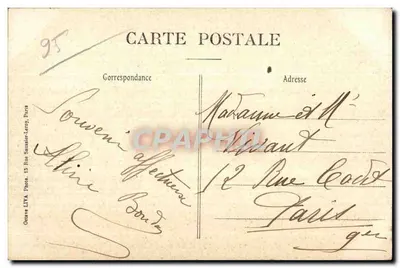 ECOUEN — Widok Parku Pałacu Orderu Honoru — Octave Liva, Paryż — Rewers