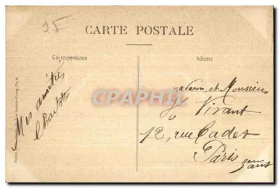 ÉCOUEN — Stare miejsce polowania Marie-Thérèse — Park i basen — F. Pauly, Écouen — Rewers