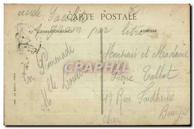 ÉCOUEN — Château de la Légion d'Honneur, Vue d'ensemble et façade Sud — Éditeur IMPR. LE DELEY, PARIS, n°64 — Verso