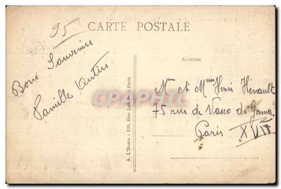 Asnières-sur-Oise — Abpia Royaumont — wydawca L.B. Paris — Rewers