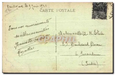 Boulogne-sur-Seine - Pensionaat St-Joseph - Het Heilig Hart — Achterkant
