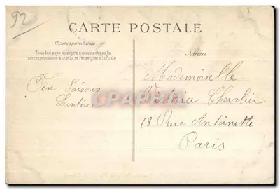 BELLEVUE — Torre das Damas da França e a Bergeries — Edição Guillerme — Verso