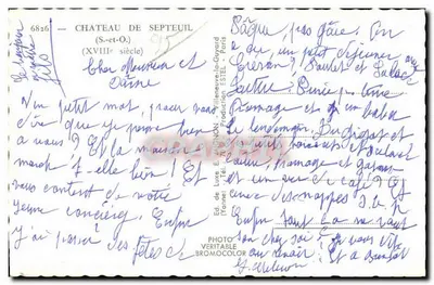 Castelo de Septeuil — Século XVIII — E. Mignon — Verso
