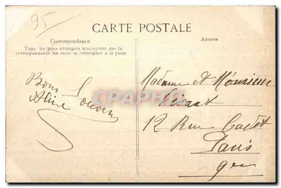 Castelo de Franconville — Le Grand Perron — Editora Château Edit. Beaumont-sur-Oise, n°4 — Verso