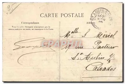 Chaussy — El Castillo del Convento — Thiboust, Editor, Magny-en-Vexin - La C. P. A., París — Reverso