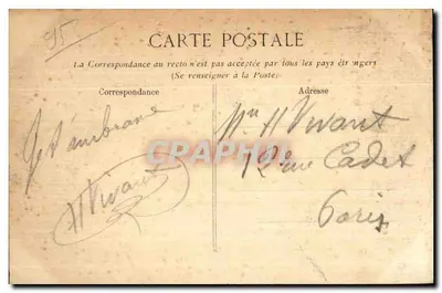 Avenue du Château de FRANCONVILLE — Collection Levasseur — wydawca nieznany — Rewers