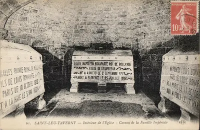 Saint-Leu-Taverny — Interior da Igreja — Túmulo da Família Imperial — Editor E.D. n°61