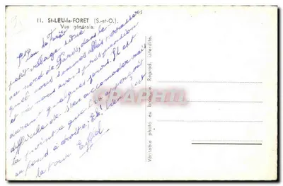 St-Leu-la-Forêt (S.-et-O.) — Vista geral — editor desconhecido — Verso