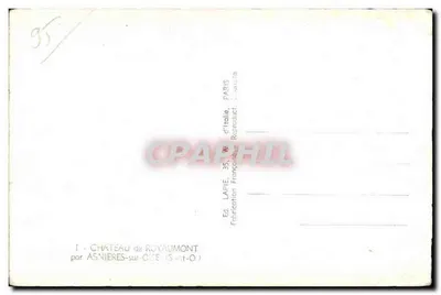 Zamek Royaumont — Asnières-sur-Oise — Wydawnictwo Lapie, Paryż — Rewers